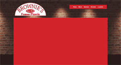 Desktop Screenshot of browniespizzeria.com