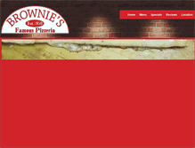 Tablet Screenshot of browniespizzeria.com